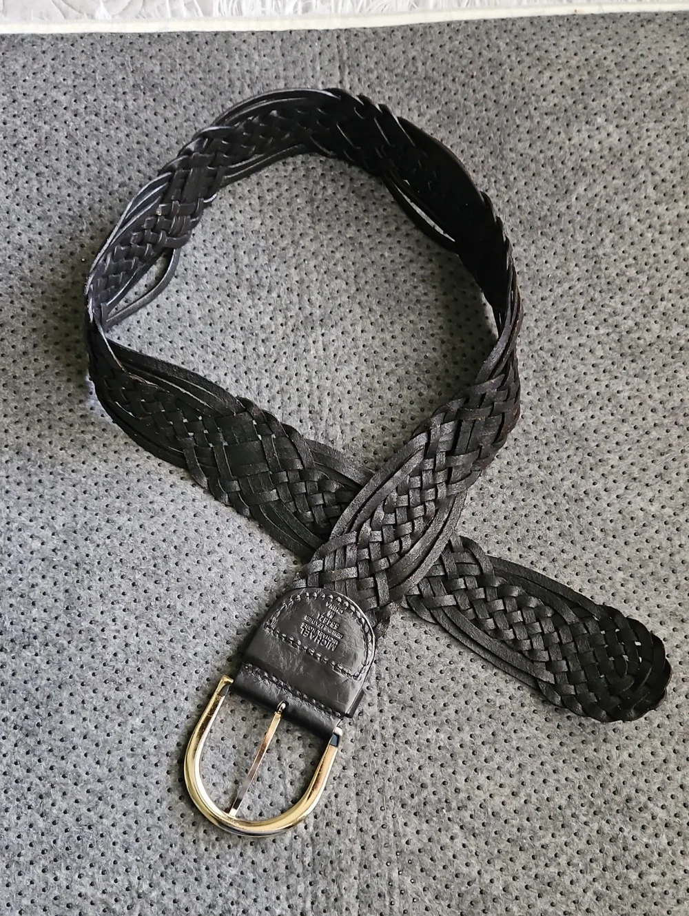 Michael Kors Braided Leather Men's Belt - Black